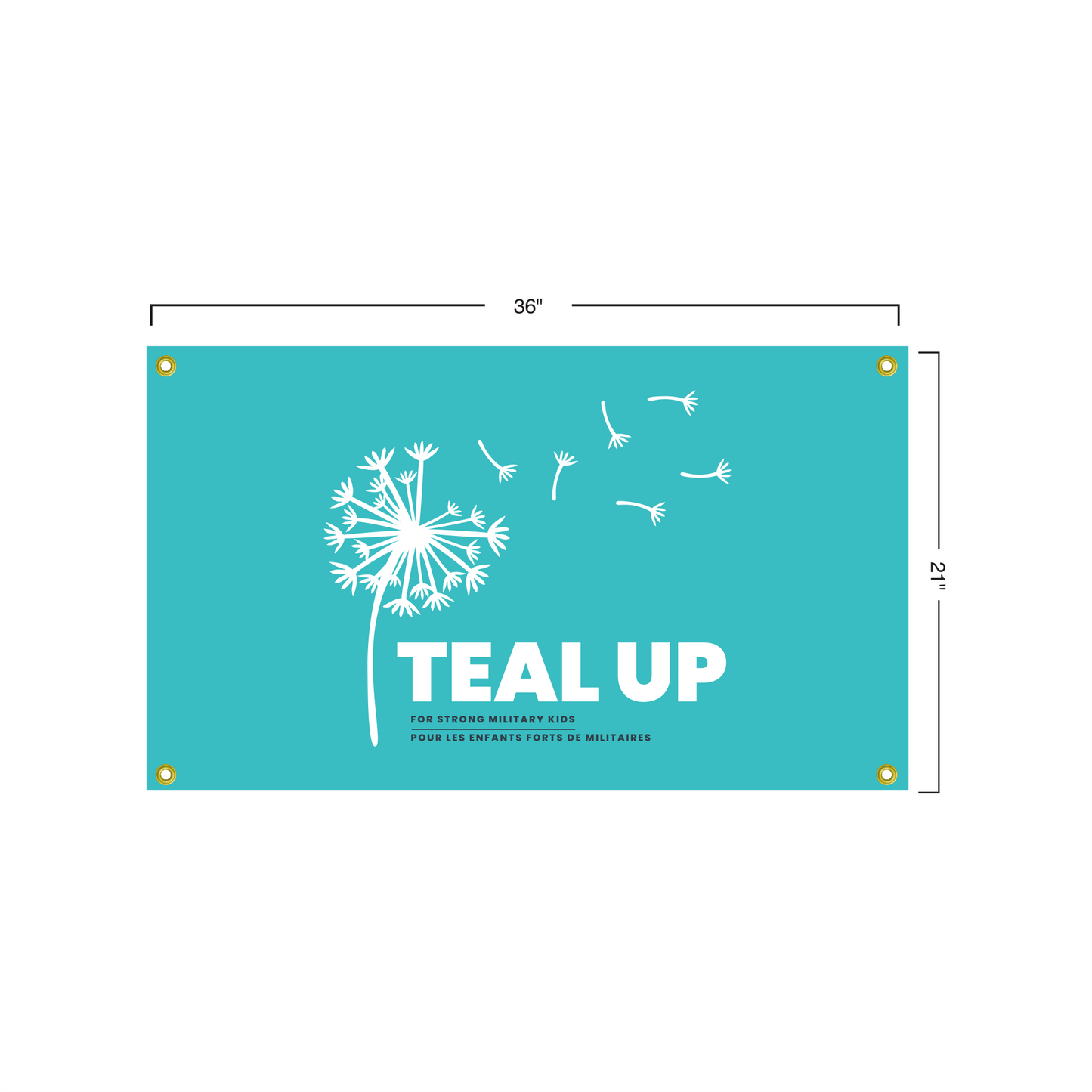 Outdoor Street Banner 36"X21" //Bannière de rue extérieure 36"X21"