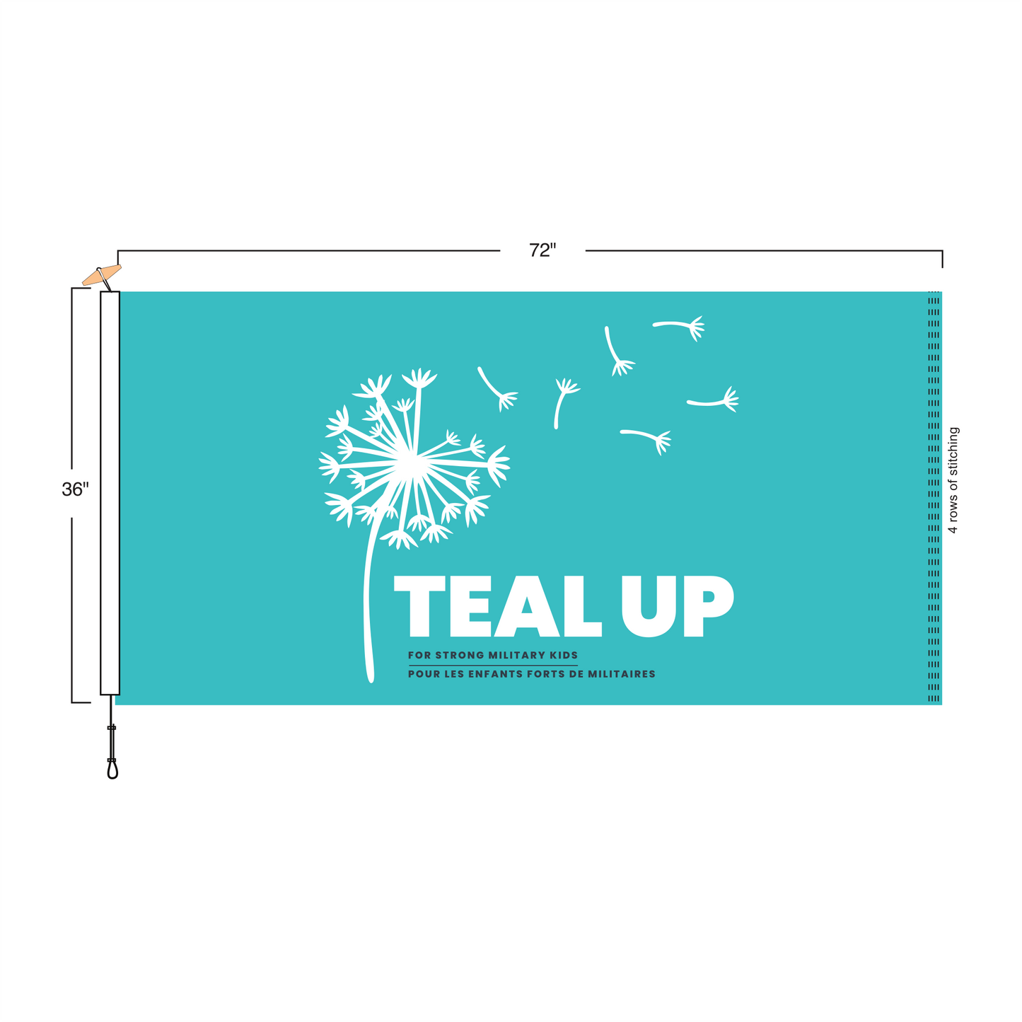 Outdoor Flag 36"x72" // Drapeau extérieur 36"x72"