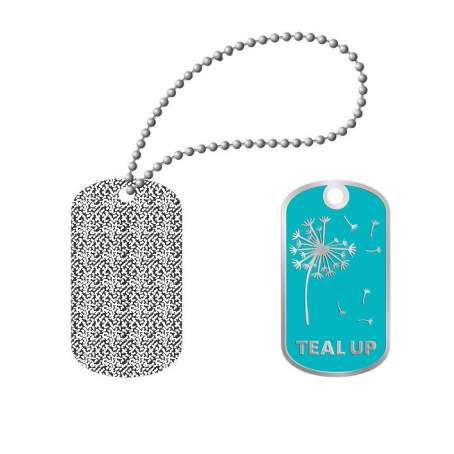 Teal Up Dog Tag // Plaque d'identité
